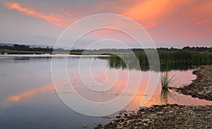 Tranquil scene Boorooberongal Lake Penrith