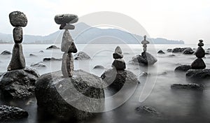 Tranquil sea background photo