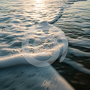 Tranquil seaside location, highlighting the interplay of light and