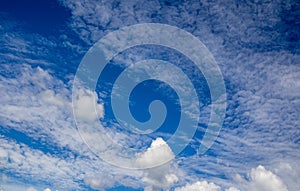 Tranquil skys with soft clouds