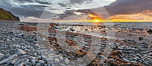 Tranquil Sunset at Aberystwyth Seaside