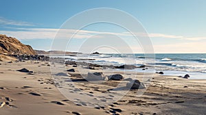 Tranquil Surfers Paradise Beach: Light-filled Landscapes In Arctic Tundra