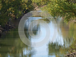 The Tranquil Trinity River with Little Color Change photo