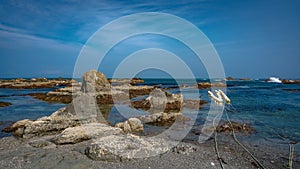 Turquoise Stone Beach Sea View