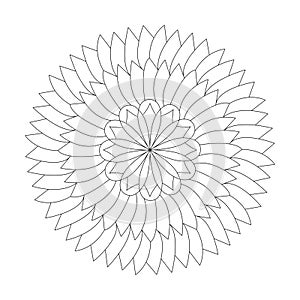 Tranquil Twirls kids mandala coloring book page for kdp book interior