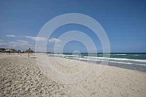 Tranquil view of beach, Sousse, Tunisia