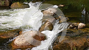 Tranquil Waterfall in Elkhart Serene Nature Scene