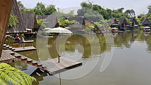 Tranquil Waterside Retreat at Dusun Bambu, Lembang, West Java, Indonesia. photo