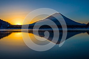 Tranquility; Mount Fuji with reflections