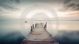 Tranquility relaxation and meditation - Stockphotography made with Generative AI tools photo