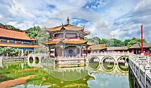 Tranquility in Yuantong Buddhist temple, Kunming, Yunnan Province, china