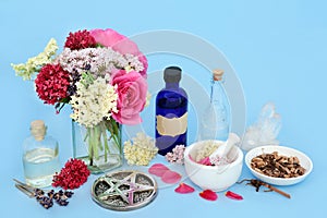 Tranquilizing Adaptogen Herbal Medicine with Flowers and Herbs photo