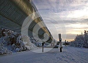 Trans-Alaska oil pipeline photo