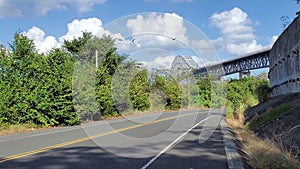 Trans American bridge in Panama connected South and North Americas.   Built in 1957 and Once known as Thatcher Ferry Bridge in Pan