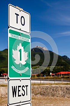 Trans-Canada Highway - road sign photo