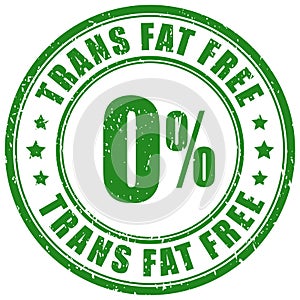 Trans fat free stamp