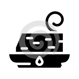 trans fat glyph icon vector illustration black