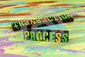Transaction process computer science information processing business transactions