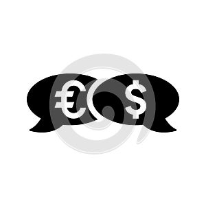 Transaction, swift, payment, wire transfer icon. Black vector graphics