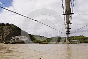 Transalaska oil pipeline bridge