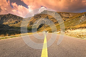 Transalpina mountain road in September