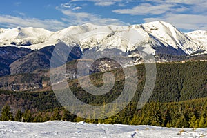 Transalpina winter landscape