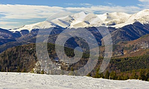 Transalpina winter landscape