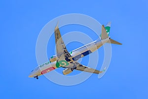 Transavia jet underside