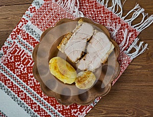 Transcarpathian cold boiled pork