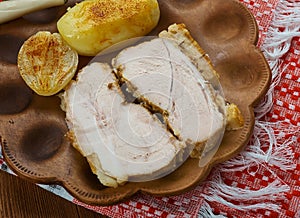 Transcarpathian cold boiled pork