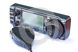 Transceiver radio station and microphone