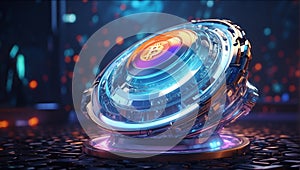 transcendent crypto DeFi translations with AI innovation. generative ai photo