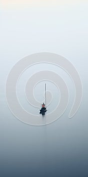Transcendent Minimalist Photography: Lost Gondola In Vast River Of Fog