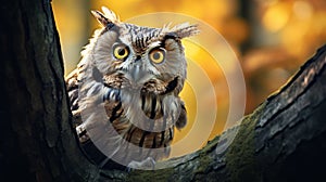 Transcendentalist Owl: A Cryptid Academia In Dark Gold And Amber photo