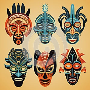 Transcending Boundaries: Exploring Cross-Cultural Influences in Tribal Masks