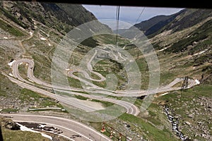 Transfagaras highway pass in Romania