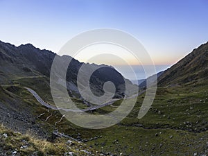 Transfagarasan mountain road