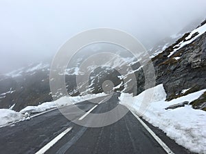 The Transfagarasan mountain road