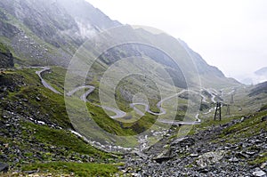 The Transfagarasan mountain road, Romanian Carpathians