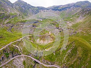 Transfagarasan pass in summer. Crossing Carpathian mountains in Romania, Transfagarasan is one of the most spectacular mountain