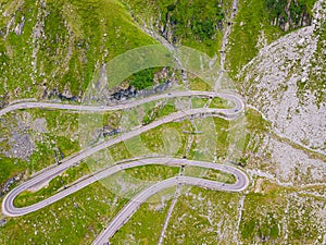 Transfagarasan pass in summer. Crossing Carpathian mountains in Romania, Transfagarasan is one of the most spectacular mountain