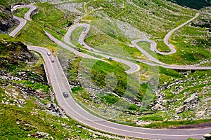 Transfagarasan road in Romania