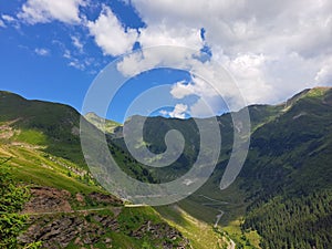 Transfagarasan road in Romania