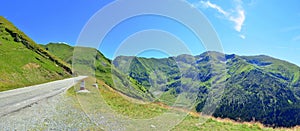 Transfagarasan road and Transfagarasan landscape