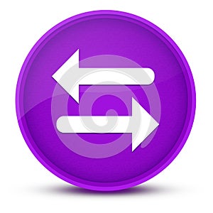 Transfer arrow luxurious glossy purple round button abstract