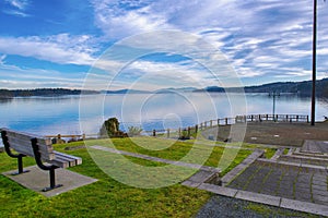 Transfer beach park and amphitheater in Ladysmith, Vancouver Isl photo