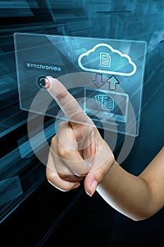 Transfer data on a digital screen