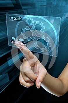 Transfer data on a digital screen