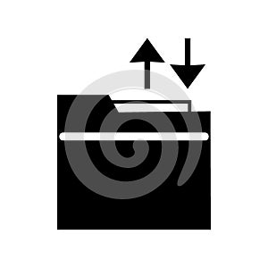 Transfer file icon or logo isolated sign symbol vector illustration