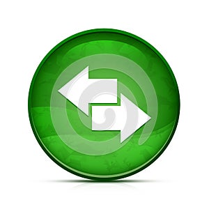 Transfer icon on classy splash green round button illustration